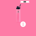 22 OZ ADVENTURE WATER BOTTLE TROPICAL PINK
