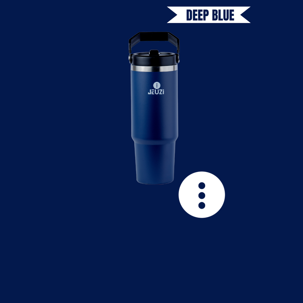 30oz FLIP STRAW RAMBO TUMBLER DEEP BLUE