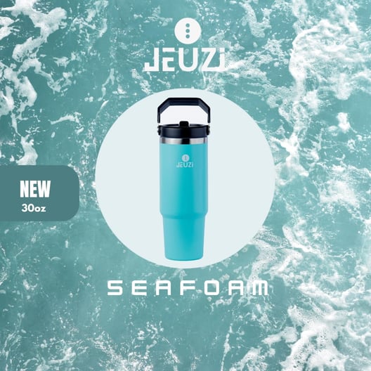 30oz FLIP STRAW RAMBO TUMBLER SEAFOAM