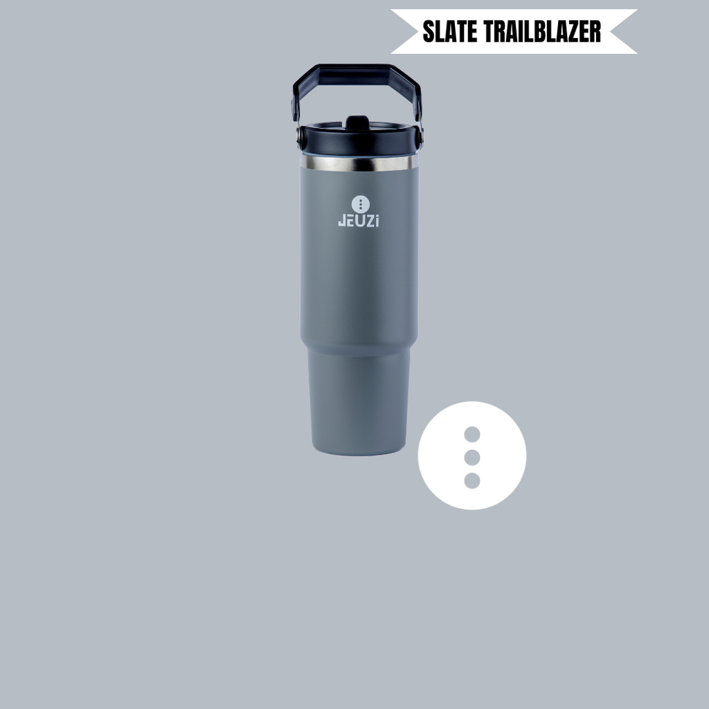 30oz FLIP STRAW RAMBO TUMBLER SLATE