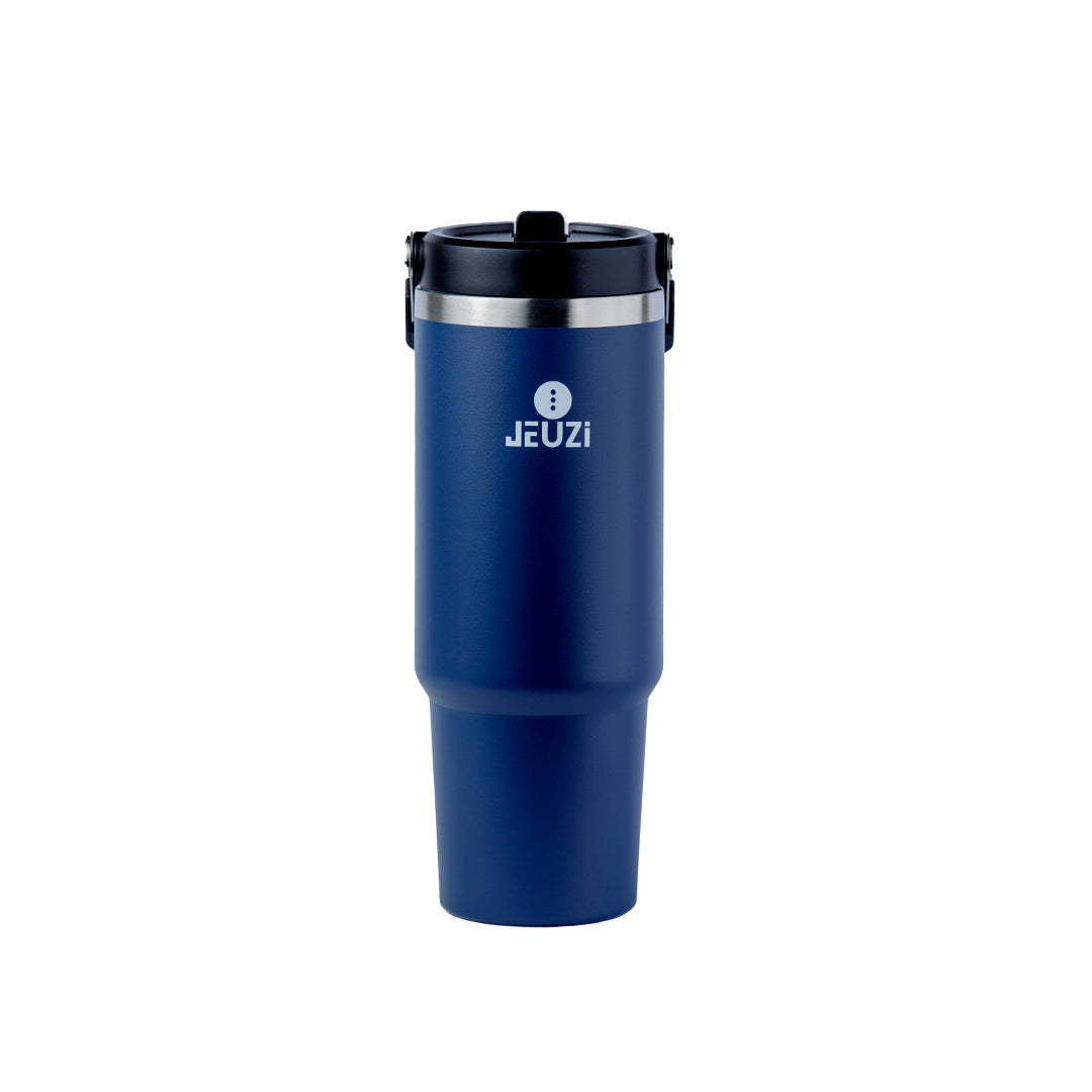 30oz FLIP STRAW RAMBO TUMBLER DEEP BLUE