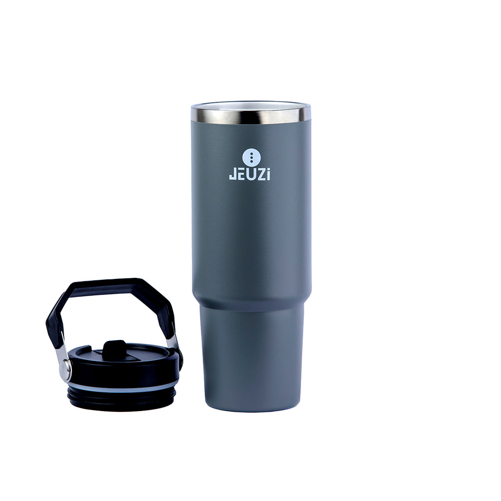 30oz FLIP STRAW RAMBO TUMBLER SLATE