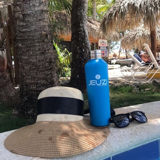 20oz Steel Vacuum Water Bottle Sky Blue